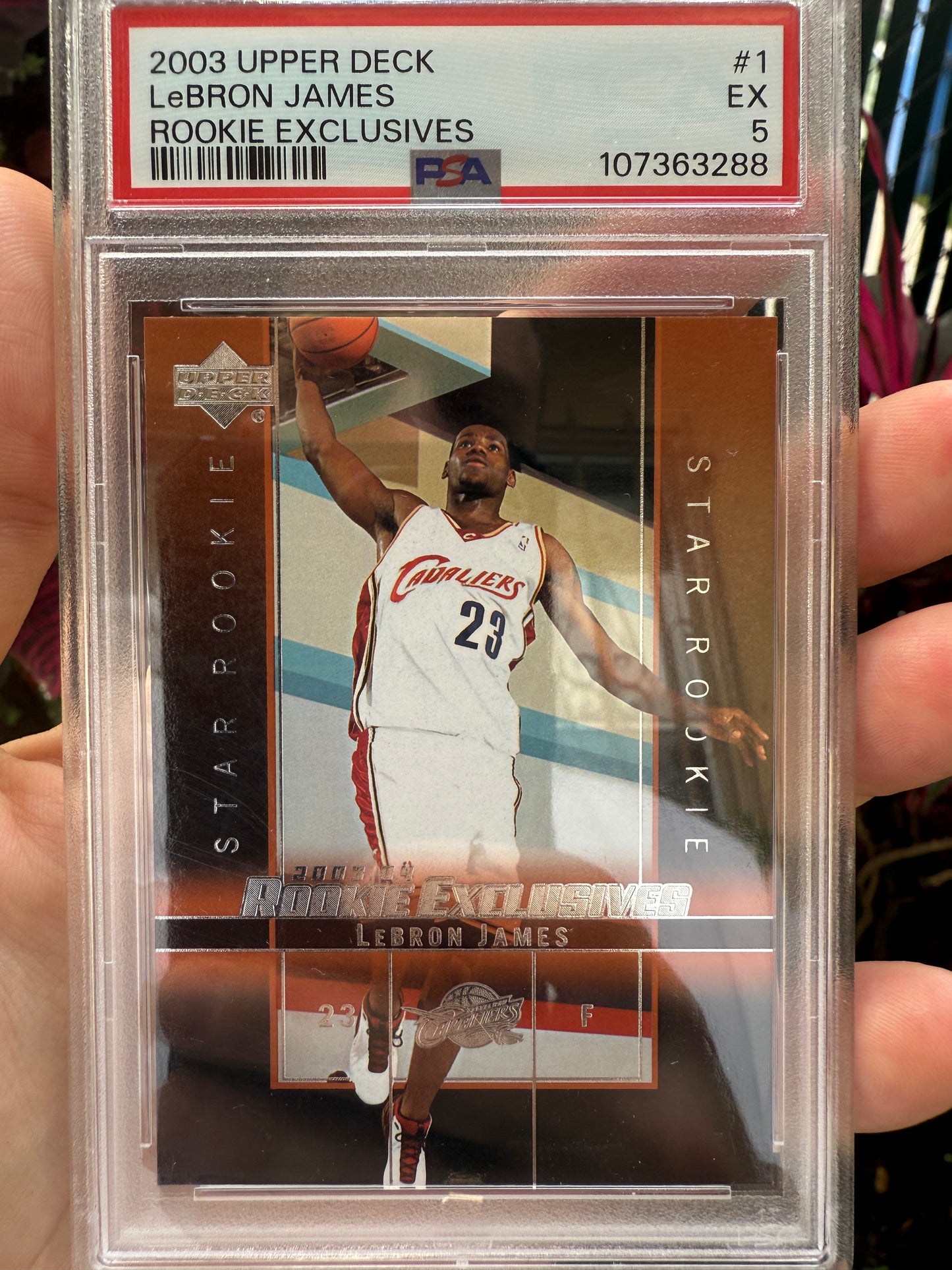 2003 Lebron James Rookie Exclusives PSA 5