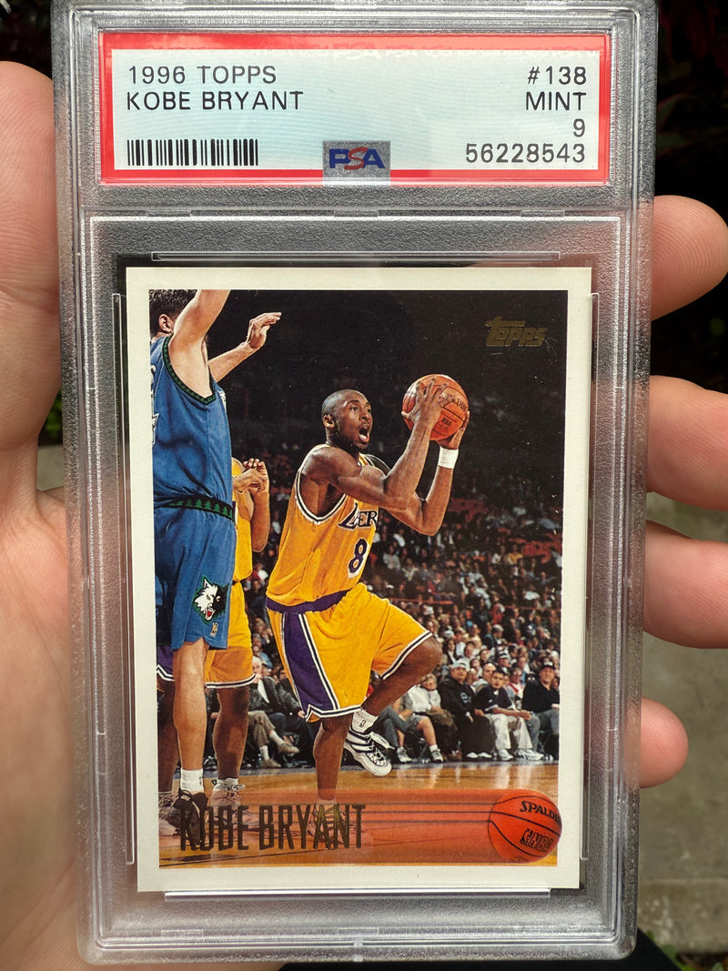 1996 Topps Kobe Bryant Rookie PSA 9