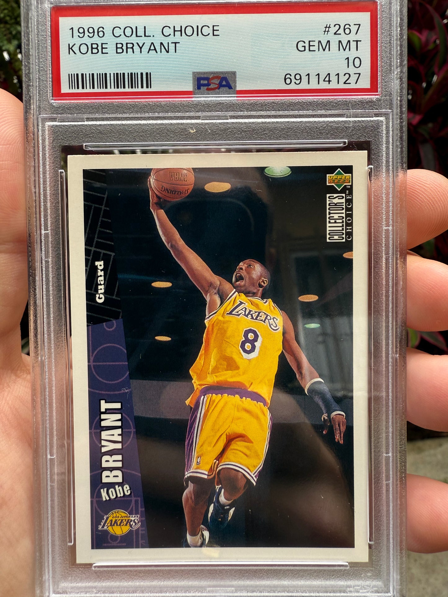 1996 Collectors Choice Kobe Bryant Rookie PSA 10