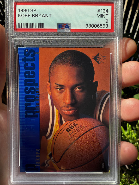 1996 SP Kobe Bryant Rookie PSA 9