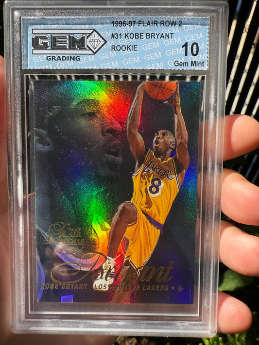 1996-1997 Flair Kobe Bryant Rookie Gem 10