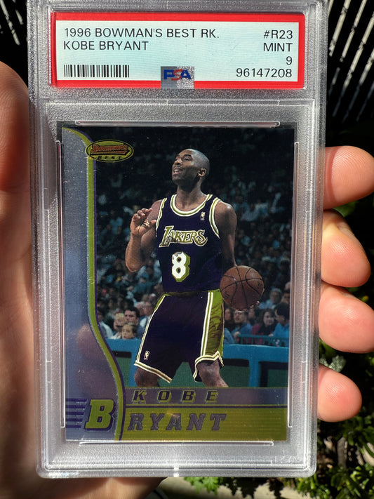 1996 Bowman’s Best Rookie Kobe Bryant PSA 9