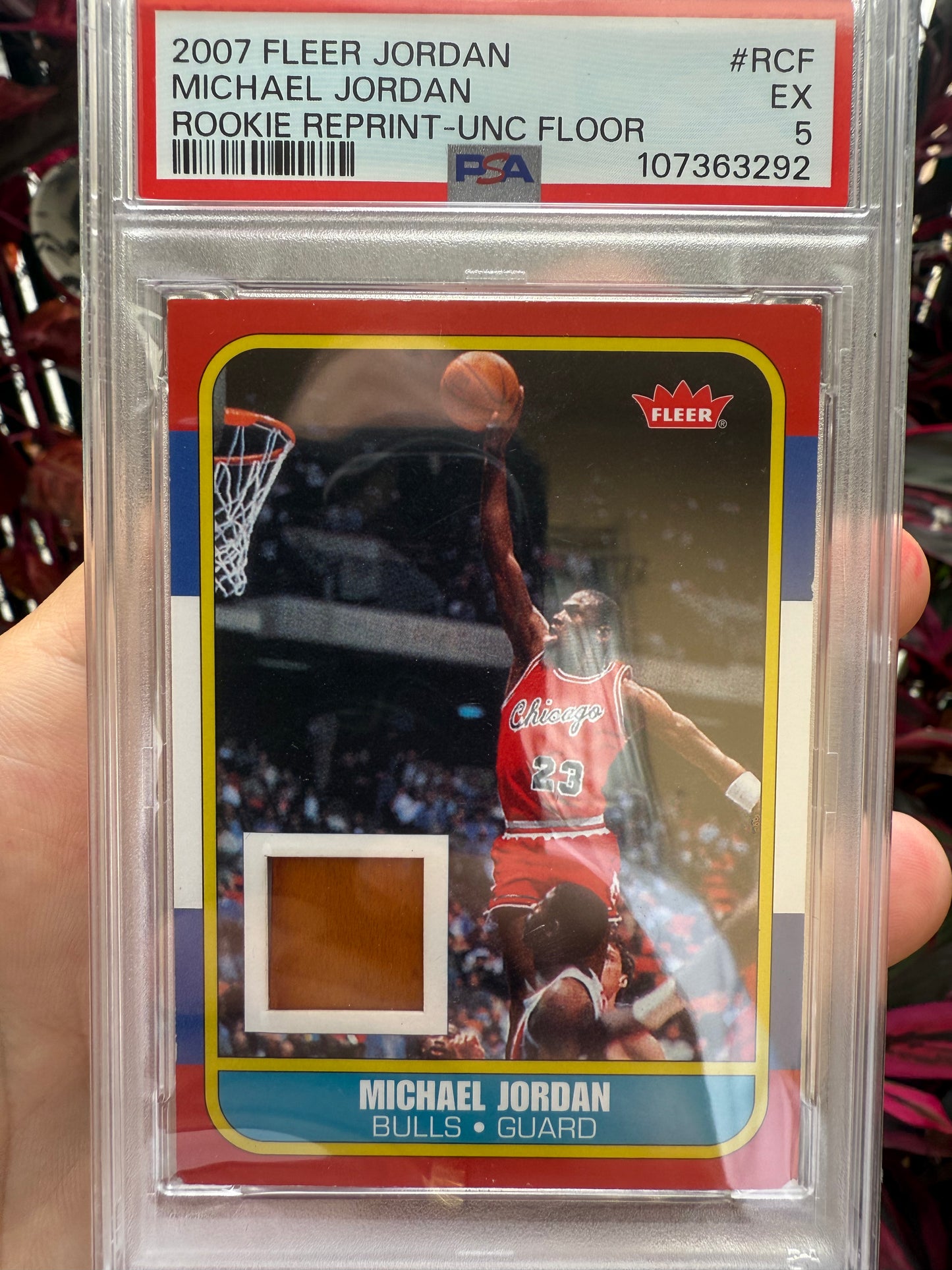 2007 Fleer Rookie Michael Jordan Unc Floor