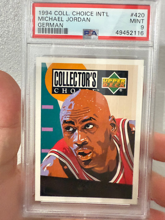 Michael Jordan 1994 Collectors Choice Int’l German PSA 9