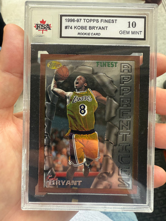 Kobe Bryant 1996-97 Topps Finest #74 PSA 10