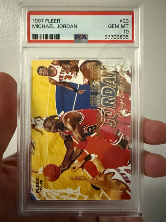 Michael Jordan 1997 Fleer PSA 10