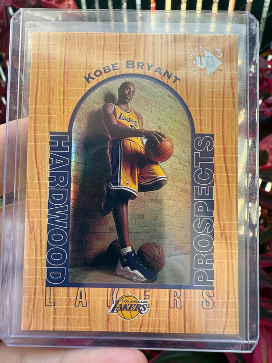 1996 UD3 Kobe Bryant Hardwood Prospects RC Rookie Card #19
