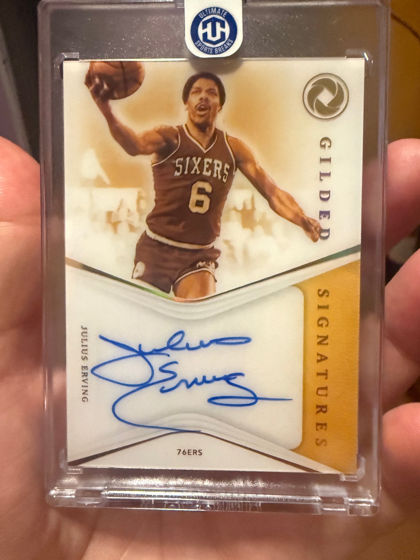 2019-2020 Panini Glided Signatures Julius Erving 2/5