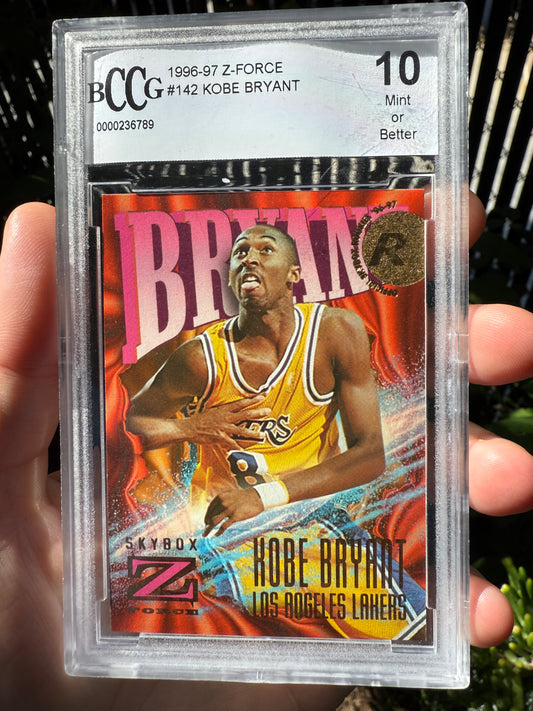 1996-1997 Kobe Bryant Z Force #142 Gem 10