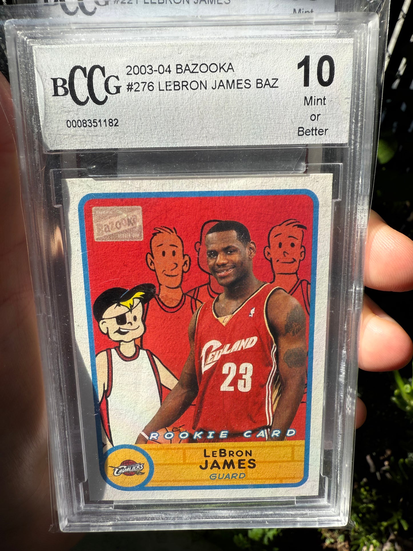 2003-2004 Bazooka #276 LeBron James Gem 10 Rookie